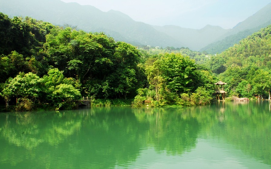 桂山森林大氧吧、镜花缘-篝火狂欢晚会、入住万绿湖湖边别墅2天养生度假游