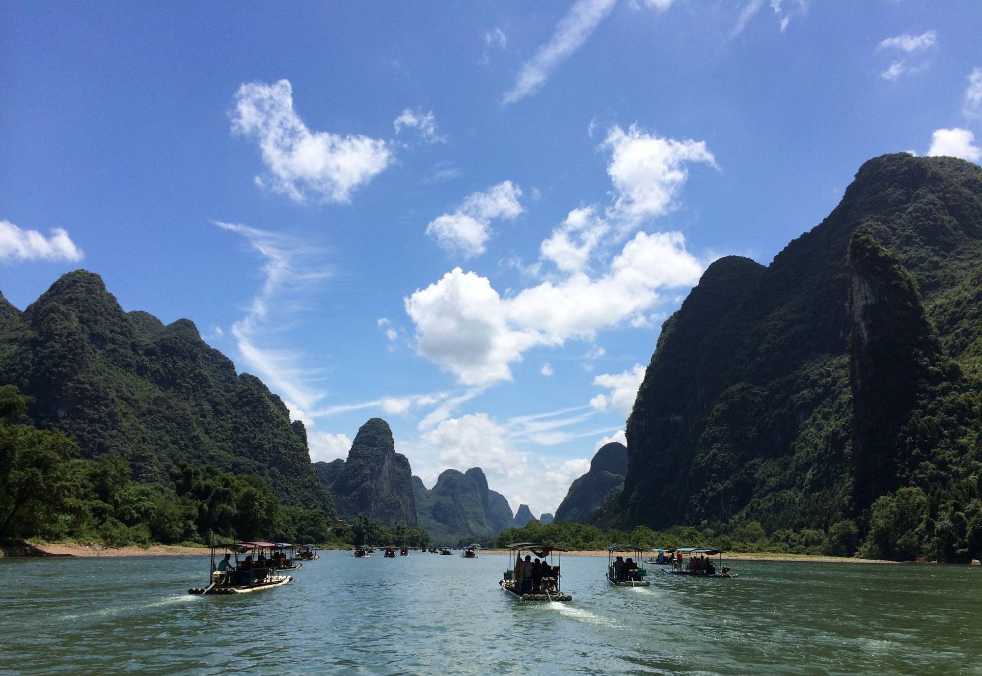 桂林阳朔兴坪漓江三天全景高铁团